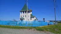 Возле охотского храма прошёл субботник