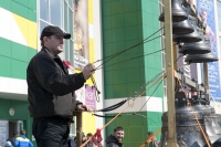 Звон колоколов передвижной звонницы огласил один из районов Хабаровска