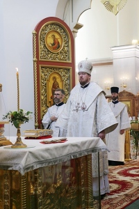 В канун Недели 11-й по Пятидесятнице правящий архиерей совершил всенощное бдение в Спасо-Преображенском кафедральном соборе