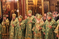 В канун дня памяти преподобного Сергия Радонежского митрополит Владимир совершил богослужение в Троице-Сергиевой лавре
