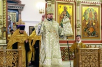 В канун Недели 30-й по Пятидесятнице правящий архиерей совершил всенощное бдение