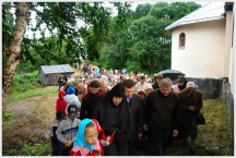 Освящение храма святого великомученика Пантелеимона на Камчатке (9 августа 2008 года)