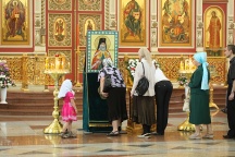 Освящение образа святителя Николая Японского в Спасо-Преображенском соборе архиепископом Хабаровским и Приамурским Игнатием. 29 мая 2011г.