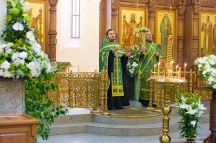 Всенощное бдение В Свято-Елизаветинском храме г.Хабаровска в день Святой Троицы. 11 июня 2011г