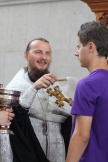 Молебен для сотрудников и водителей городских такси в Спасо-Преображенском соборе г.Хабаровска. 16 июля 2011г.