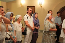 Освящение иконы Божией Матери "Одигитрия", написанной на средства Ассоциации такси г.Хабаровска. Спас-Преображенский собор - Храм преп. Серафима Саровского. 31 июля 2011г.