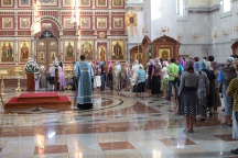 Чин погребения Божией Матери в Спасо=Преображенском кафедральном соборе г.Хабаровска. 29 августа 2011г.