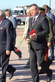 Торжественная церемония возложения венков к мемориалу воинов, павших в боях Второй мировой войны на площади Славы. 2 сентября 2011г.