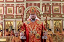 Божественная литургия в Спасо-Преображенском кафедральном соборе 21 мая 2017 г.