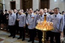Молебен к 300-летию образования российской полиции в в Спасо-Преображенском кафедральном соборе  30 мая 2018 г.