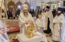 Божественная литургия в Спасо-Преображенском кафедральном соборе 18 января 2019 г.