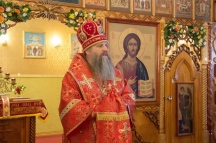 Божественная литургия в храме святого великомученика Дмитрия Солунского  в  селе Князе-Волконское.   03 мая 2019 г.