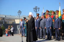 Митрополит Артемий принял участие во вручении дипломов выпускникам Учебного военного центра Дальневосточного государственного университета путей сообщения 31 августа 2021 года
