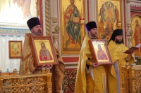 Митрополит Артемий возглавил прославление в лике святых священников Леонида Серебренникова и Филиппа Распопова в главном соборе края